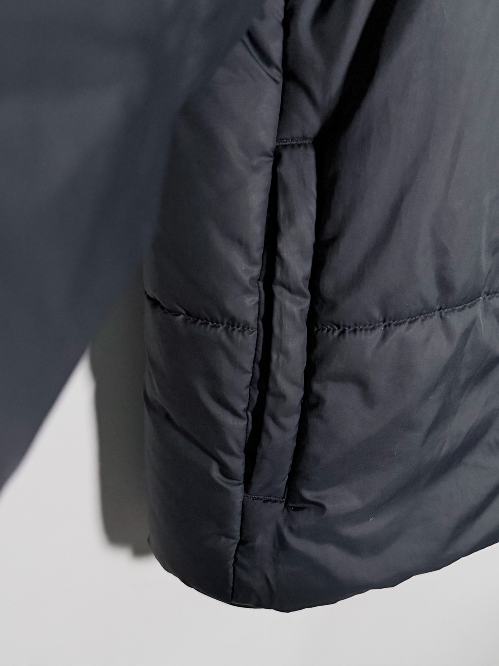Nike Women's Black Hooded Quilted Puffer Grand Army Leila Kwan Zimmer Jacket M - Picture 5 of 12